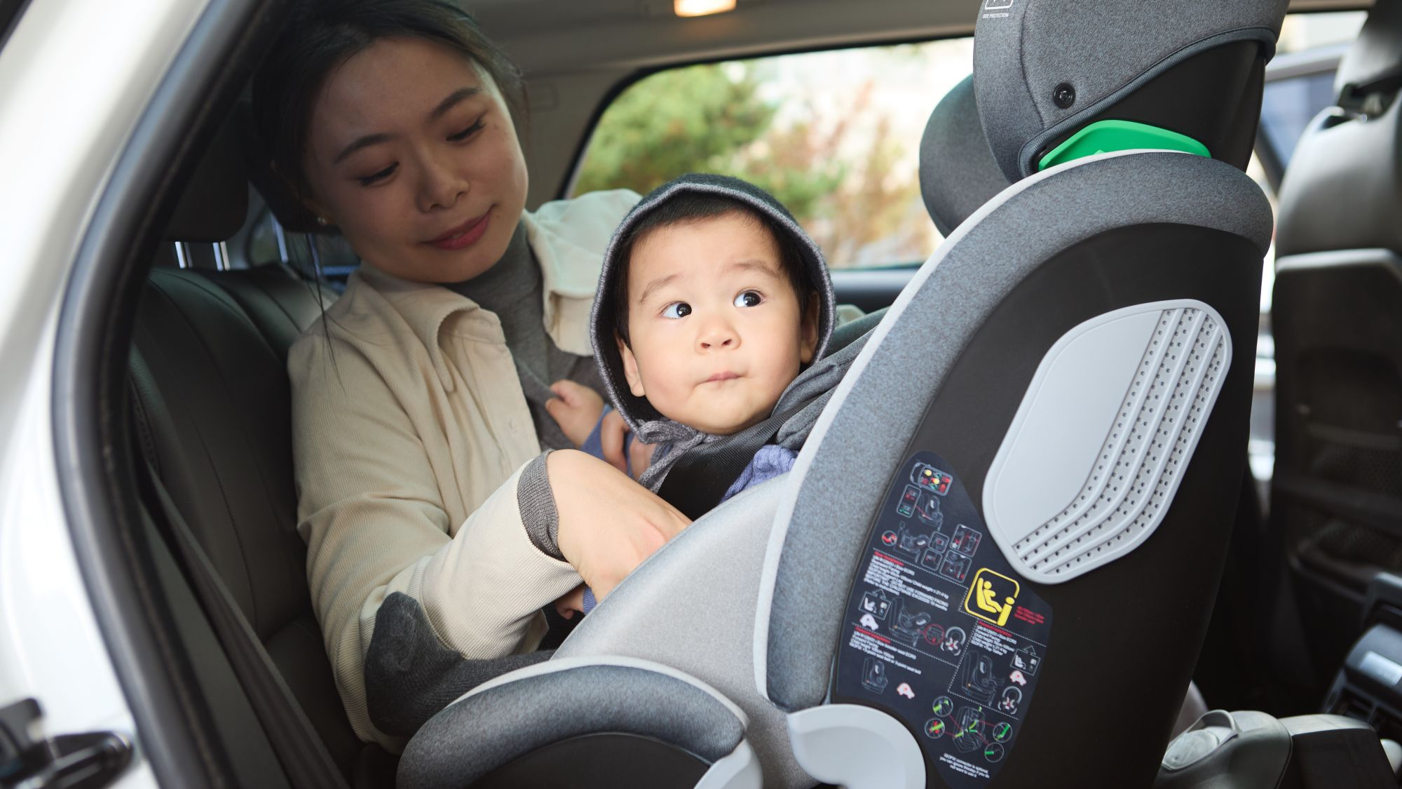 360度回転式チャイルドシートの写真