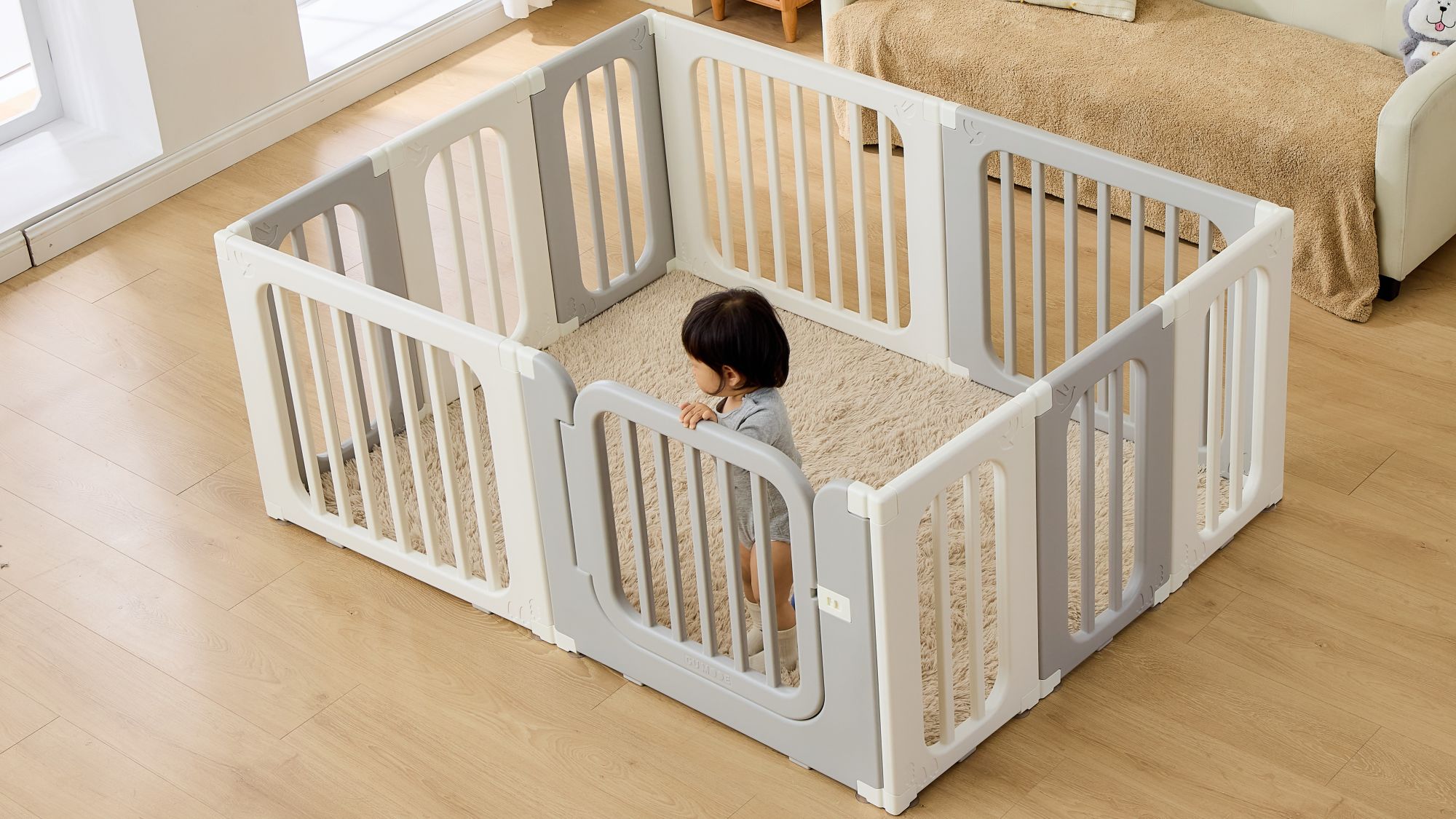 多機能ベビーサークルの写真