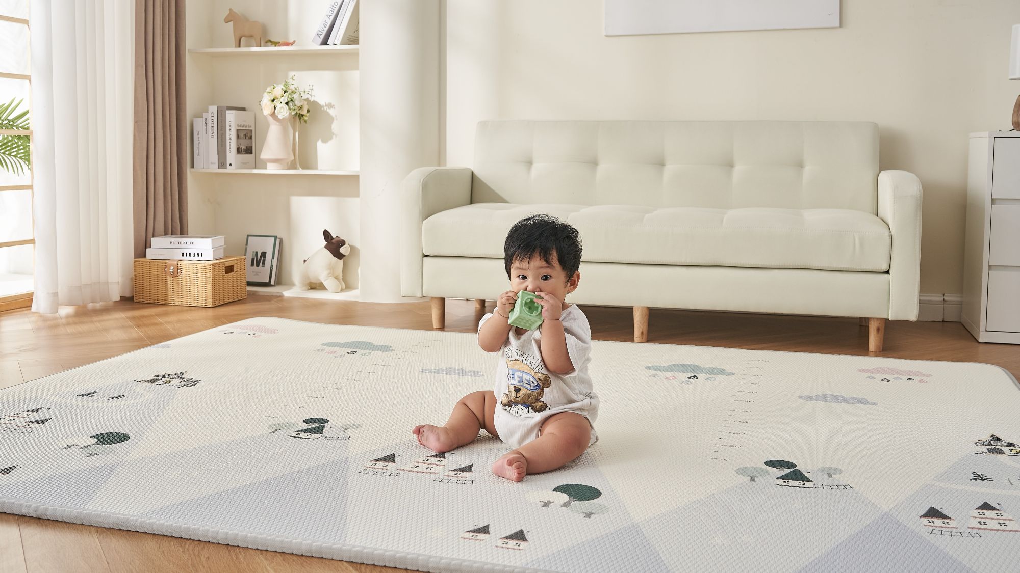 厚手プレイマットの使用シーン画像